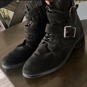 Suede ankle boots